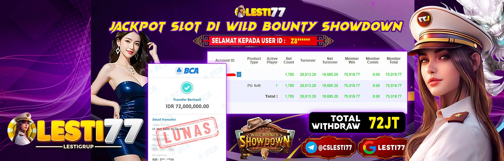 JACKPOT  2 DI LESTI77